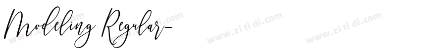 Modeling Regular字体转换 Modeling Regular字体转换